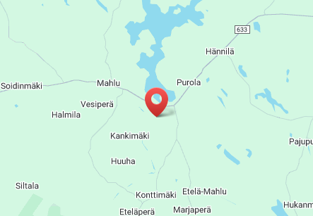 Arhan avoin yhtiö kartalla – Rinneahontie 74, Mahlu